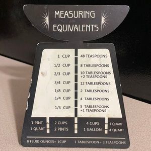 Ashland measuring equivalents metal kitchen decor
